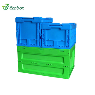 Ecobox 40x30x25.5cm صندوق نقل حاوية تخزين بلاستيكية قابلة للطي للطي